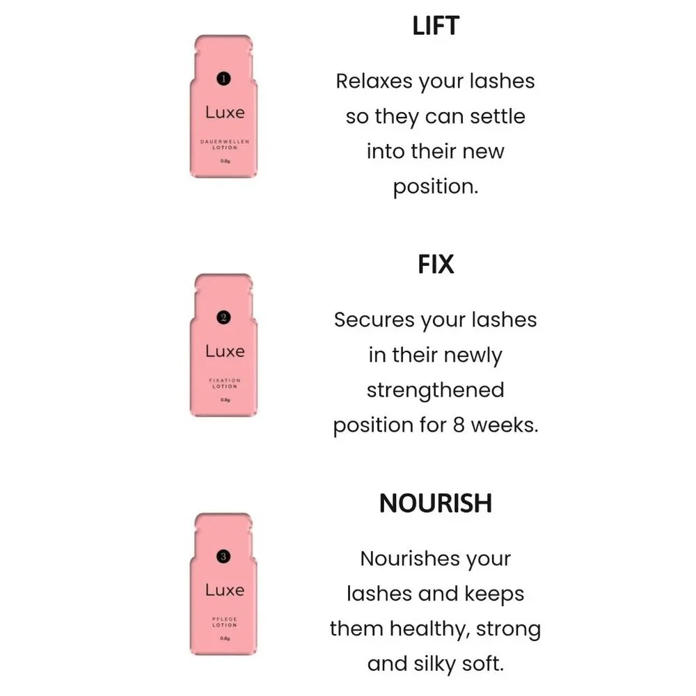 Luxe Lashlift Set ✦ Gentle Lash Lift Kit ✦ Strong Adhesive 8 Weeks Lift NWT